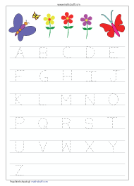 Capital Letters - Flower Theme