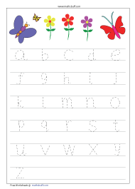 Small Letters - Flower Theme